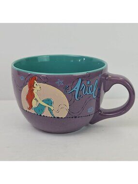 Disney The Little Mermaid Ariel Moonlight Ceramic Soup Mug | Holds 24 Ounces
